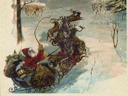 Illustrazione di Babbo Natale in un'edizione del 1870 del libro