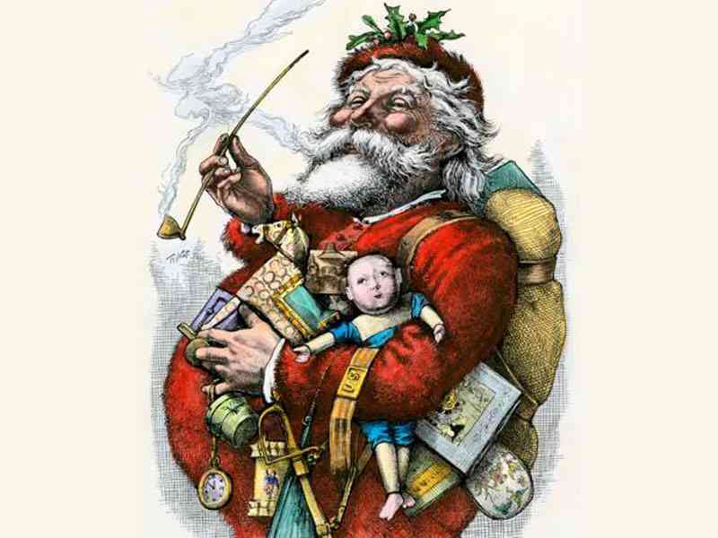 Babbo Natale in un'illustrazione di Thomas Nast nel 1881